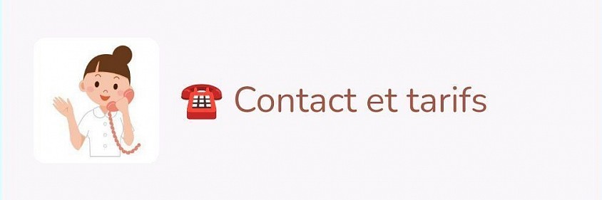 Contact et tarifs&nbsp;